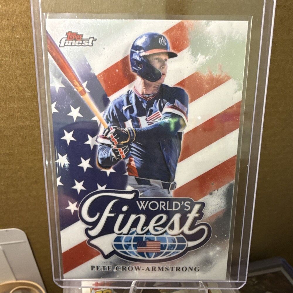 Topps 2024 Finest World’s Finest Insert Pete Crow-Armstrong USA WF-8